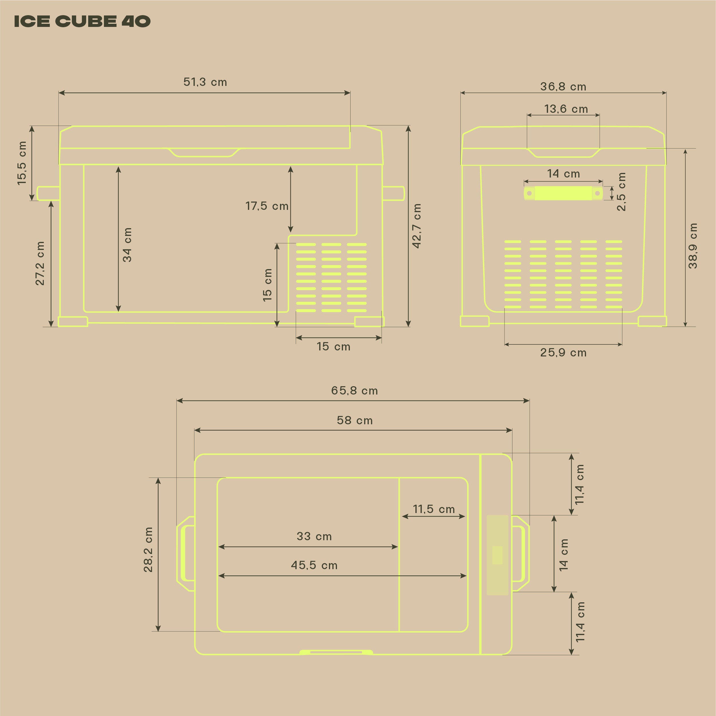 IceCube 40 Kompressor-Kühlbox, 12/24/230 V