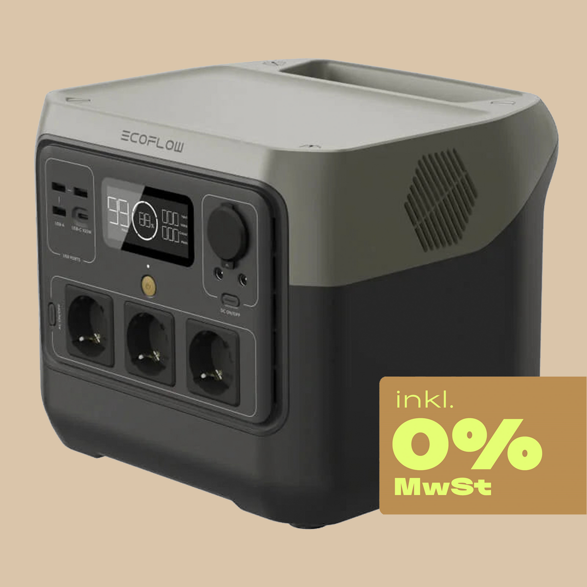 EcoFlow Powerstation RIVER 2 Pro – 768 Wh - 0% btw.