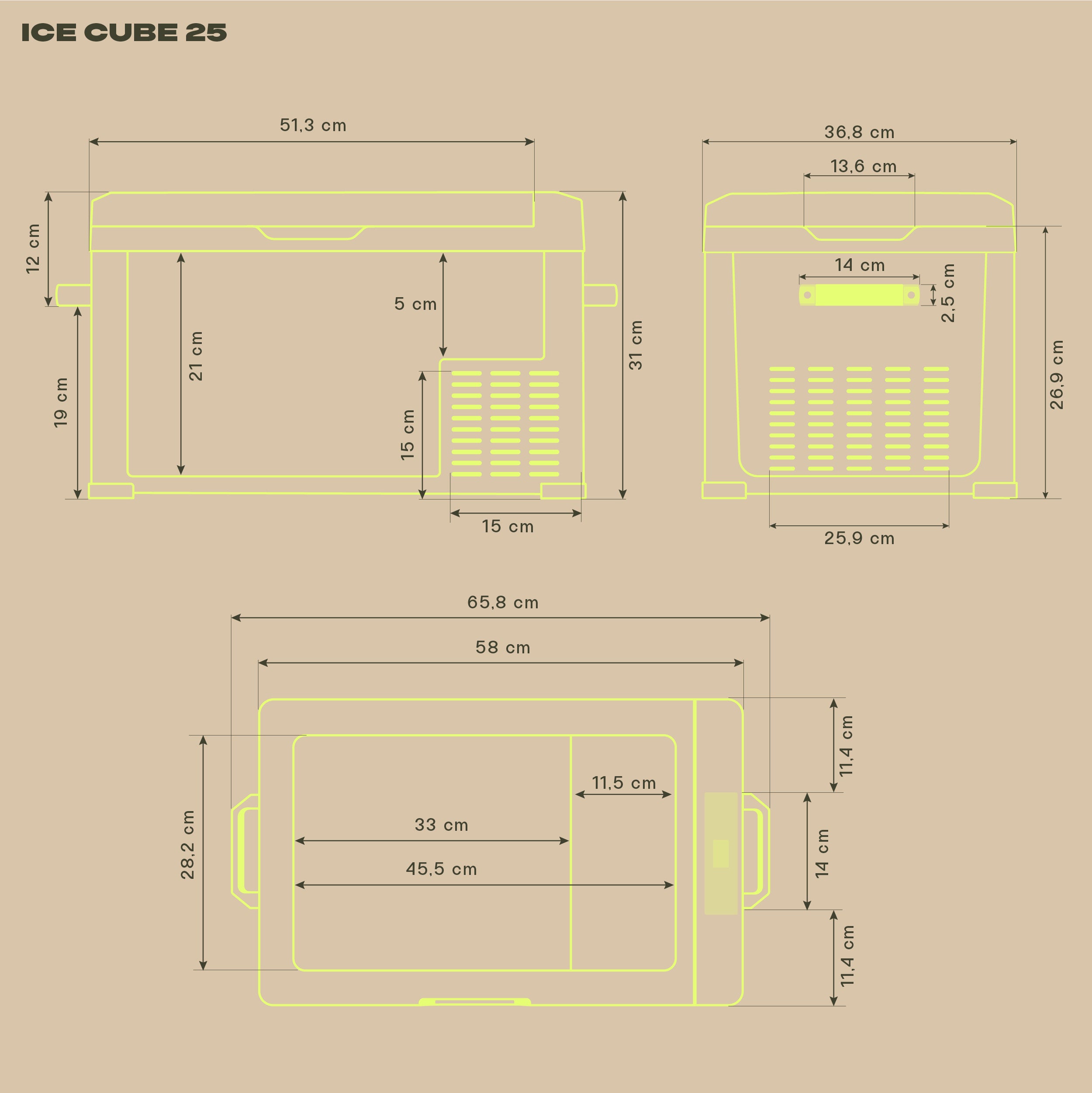 IceCube 25 Kompressor-Kühlbox, 12/24/230 V