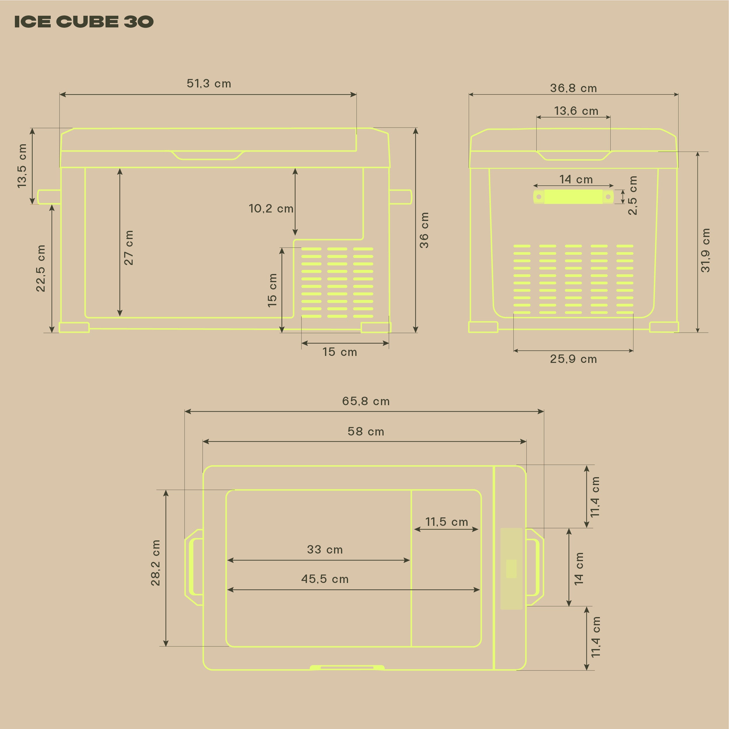 IceCube 30 Kompressor-Kühlbox, 12/24/230 V
