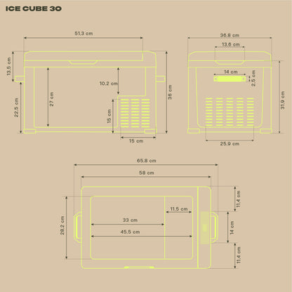 IceCube 30 Kompressor-Kühlbox, 12/24/230 V