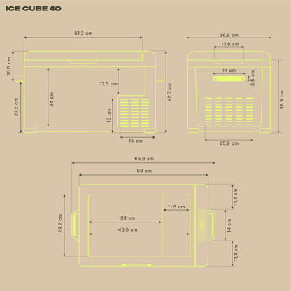 IceCube 40 Kompressor-Kühlbox, 12/24/230 V