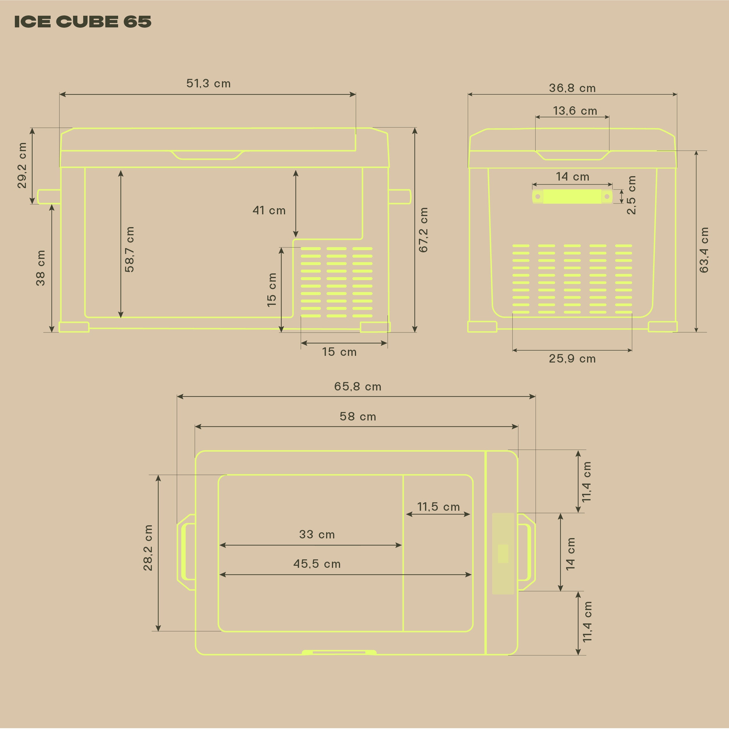 IceCube 65 Kompressor-Kühlbox, 12/24/230 V