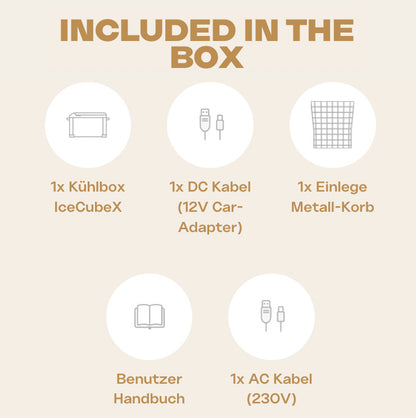 IceCubeX 50 - Kompressor-Kühlbox, 12/24/230V